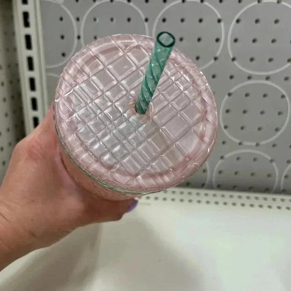 Starbucks Spring 2023 Peach Jeweled Venti Cold Tumbler - Picture 2 of 2